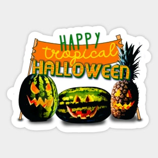 Tropical Halloween Sticker